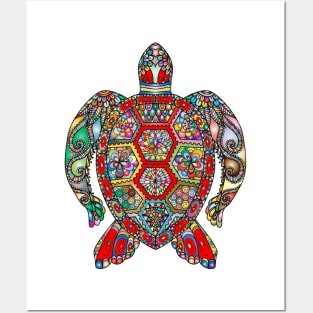 Colorful Turtle Posters and Art